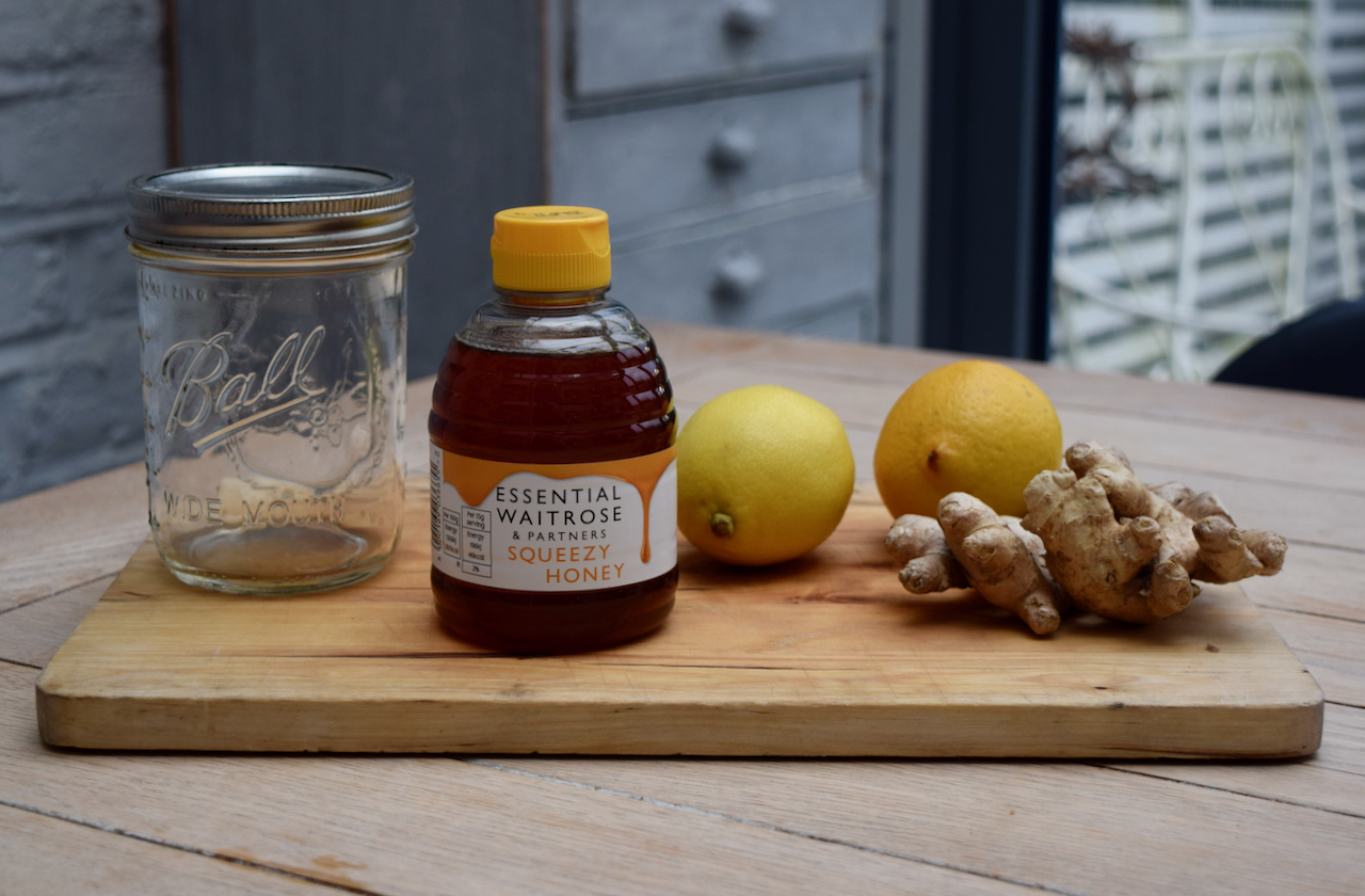 Hot Lemon, Honey and Ginger recipe from Lucy Loves Food Blog