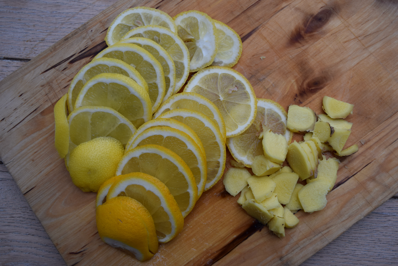 Hot Lemon, Honey and Ginger recipe from Lucy Loves Food Blog