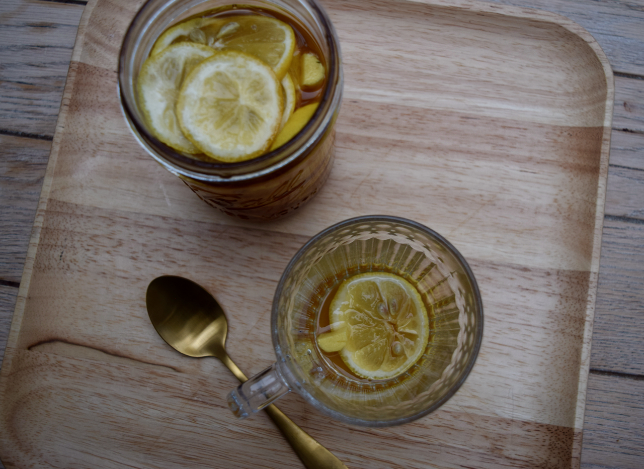 Hot Lemon, Honey and Ginger recipe from Lucy Loves Food Blog