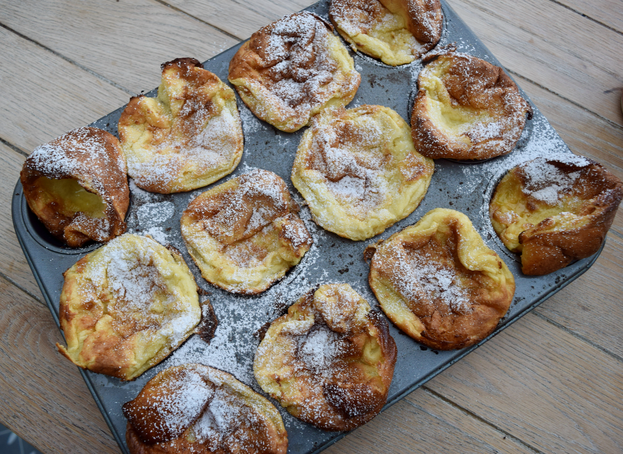 Mini Dutch Baby Pancakes recipe from Lucy Loves Food Blog
