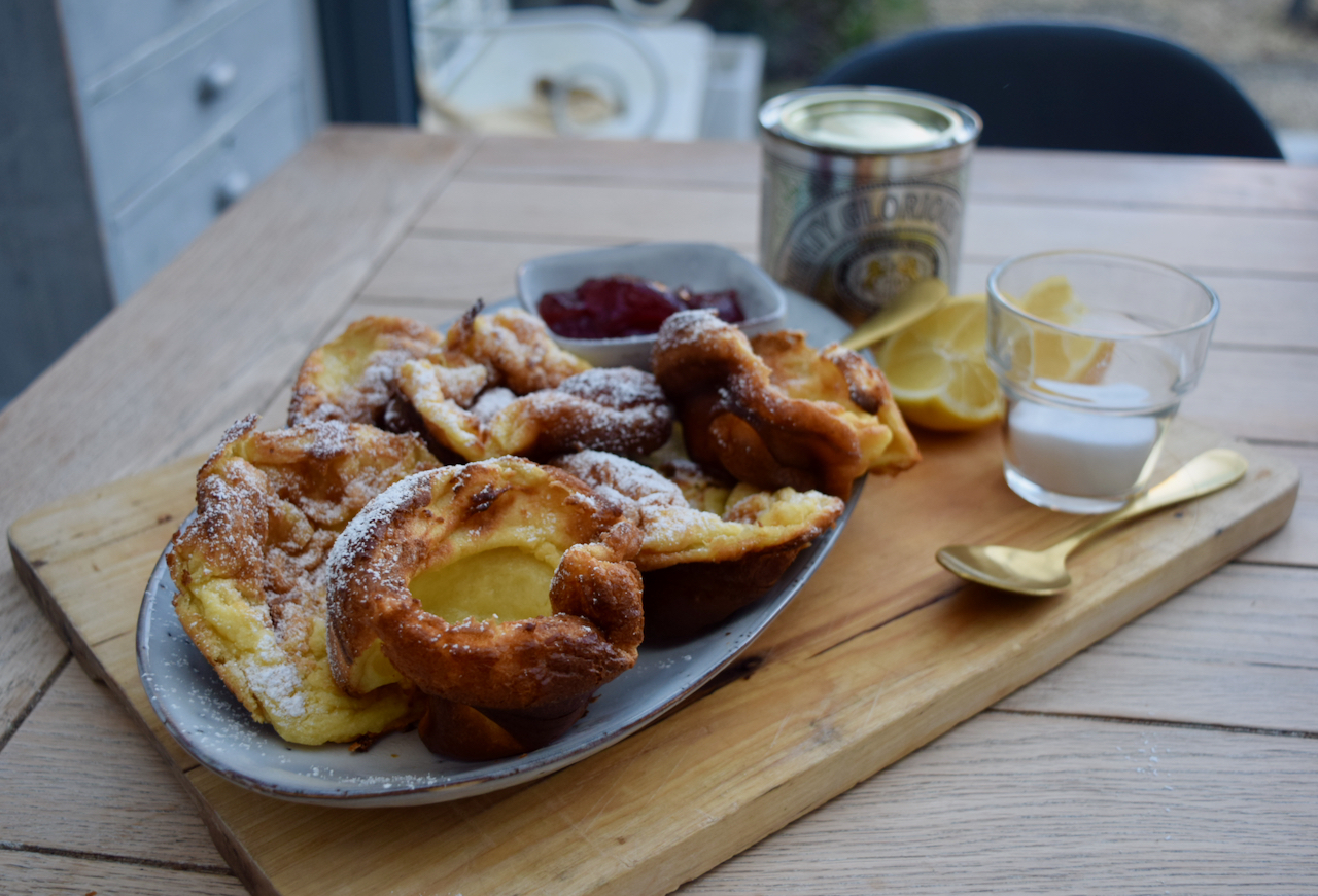 Mini Dutch Baby Pancakes recipe from Lucy Loves Food Blog