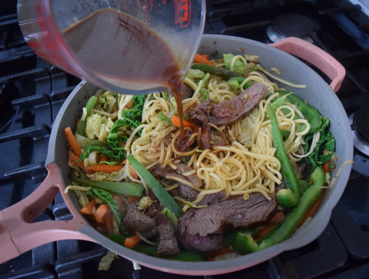 Beef Chow Mein recipe from Lucy Loves Food Blog