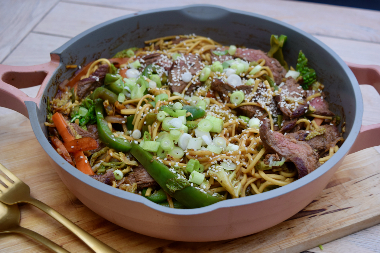 Beef Chow Mein recipe from Lucy Loves Food Blog