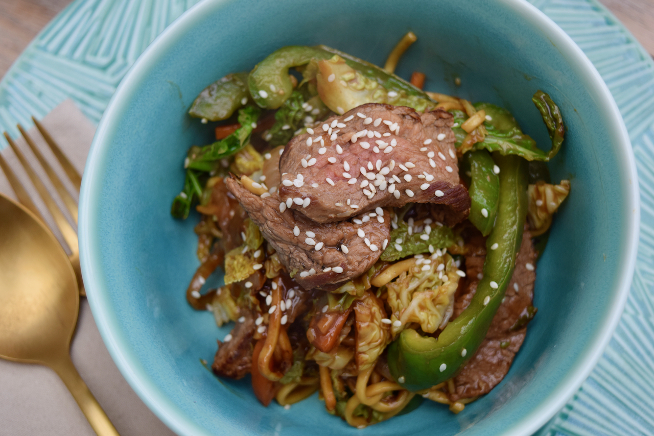 Beef Chow Mein recipe from Lucy Loves Food Blog