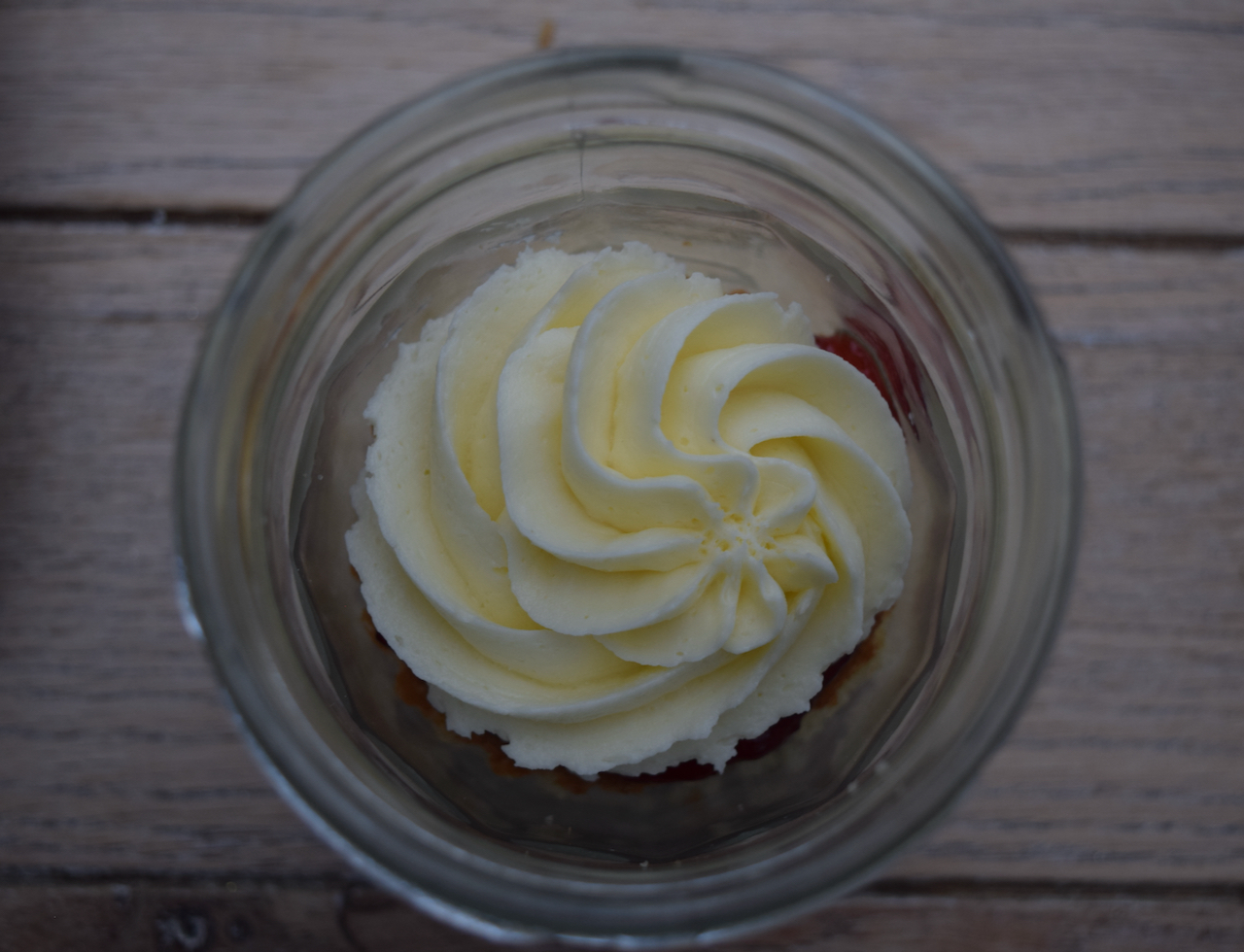 Victoria Sponge Cake Jars recipe from Lucy Loves Food Blog