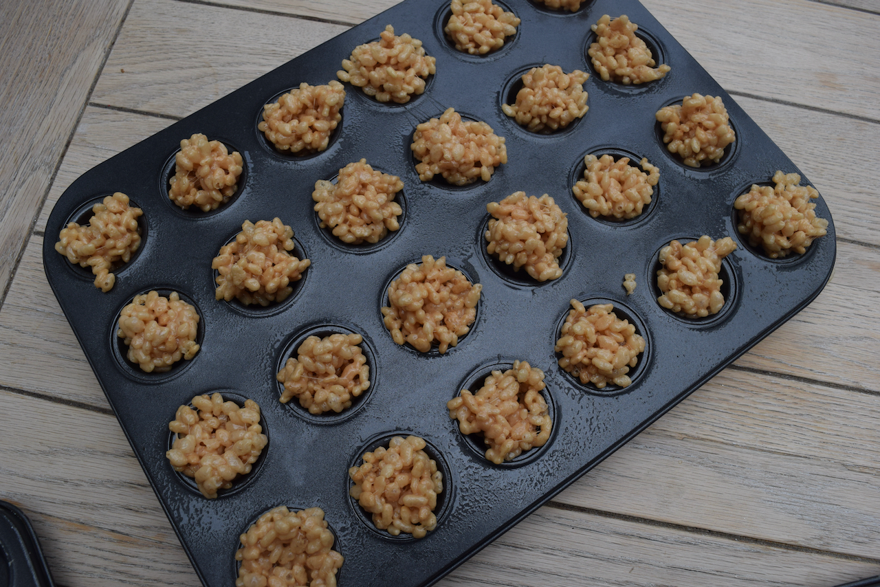 Caramilk Krispie Easter Nests recipe from Lucy Loves Food Blog