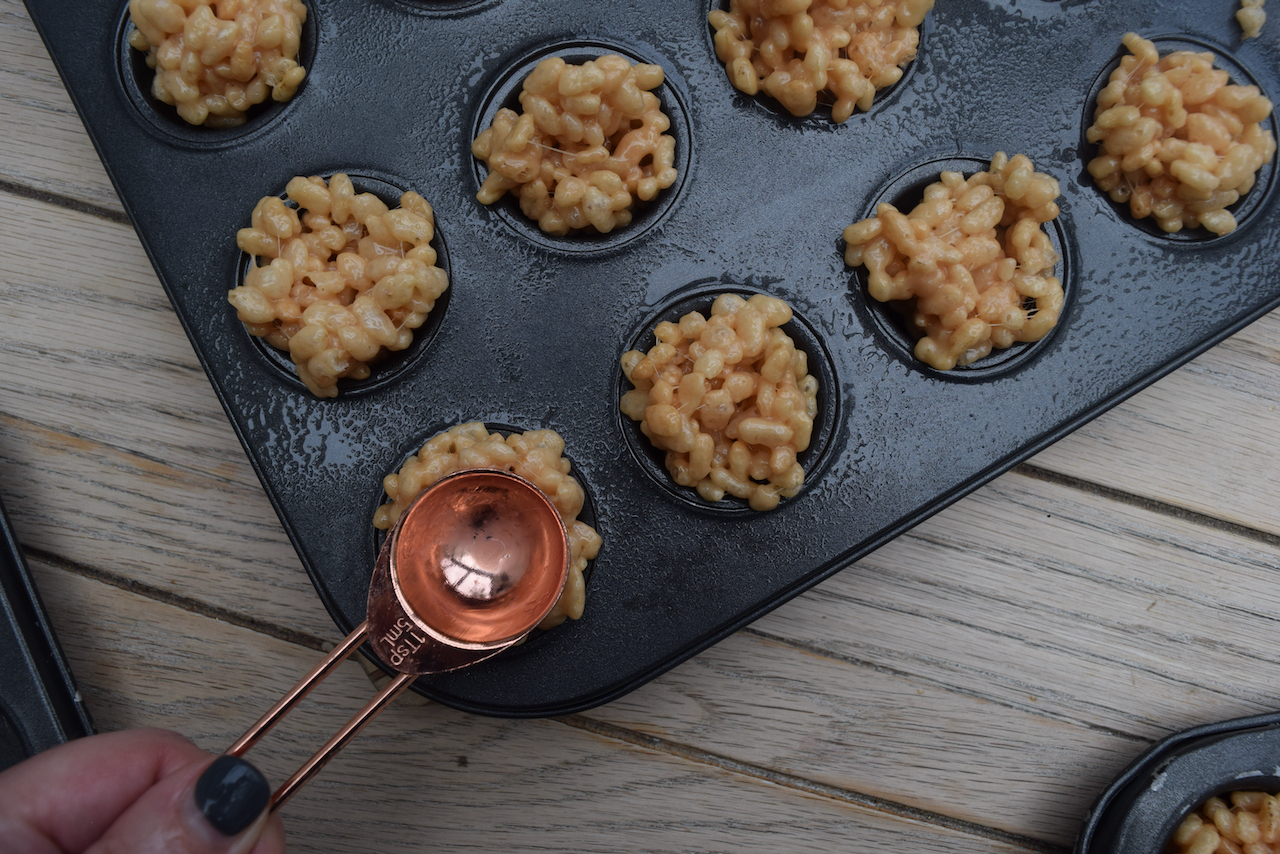 Caramilk Krispie Easter Nests recipe from Lucy Loves Food Blog