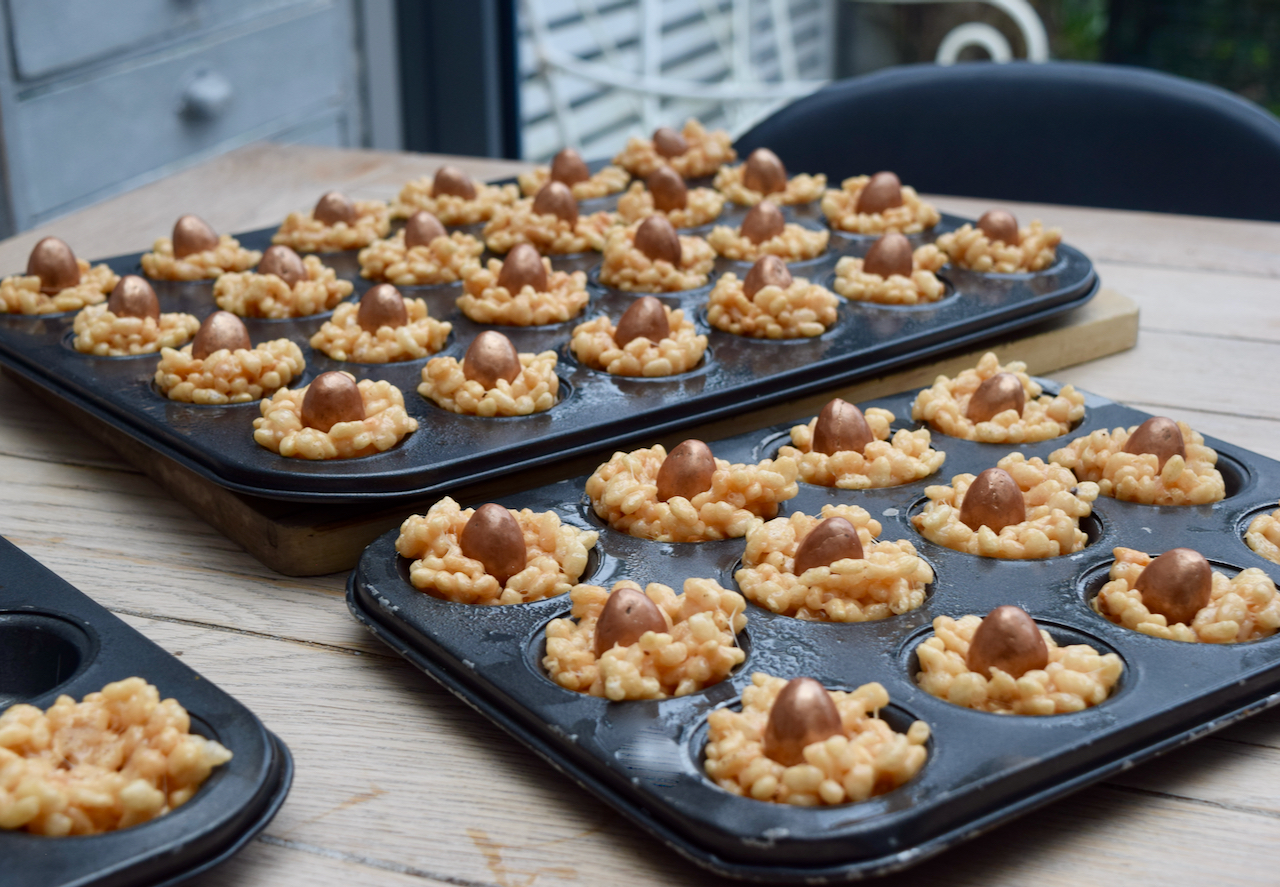 Caramilk Krispie Easter Nests recipe from Lucy Loves Food Blog