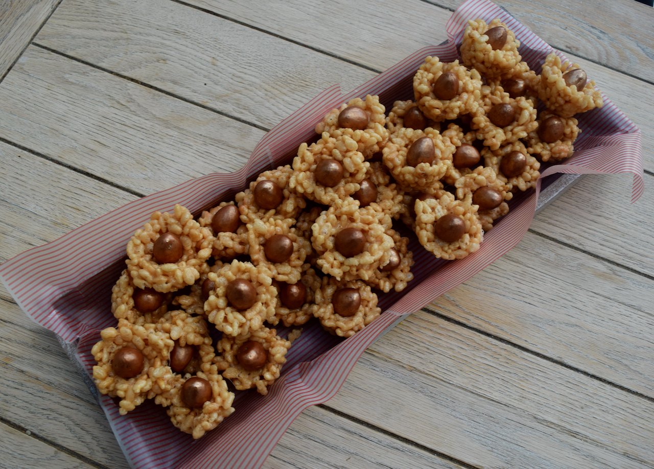 Caramilk Krispie Easter Nests recipe from Lucy Loves Food Blog