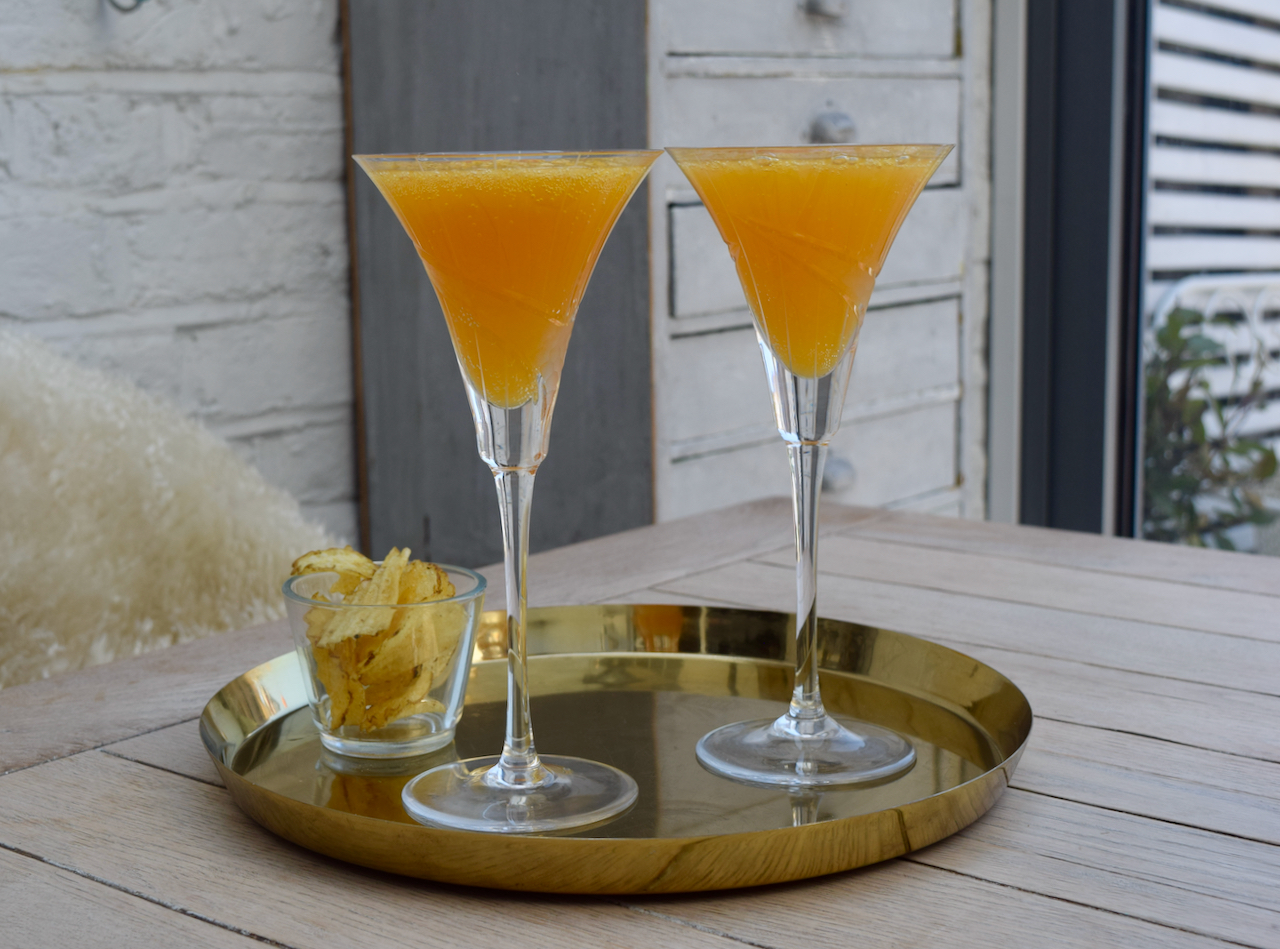 Amaretto Fizz Cocktail recipe from Lucy Loves Food Blog
