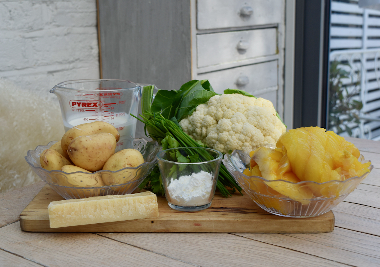 Smoked Haddock, Cauliflower and Parmesan Gratin recipe from Lucy Loves Food Blog