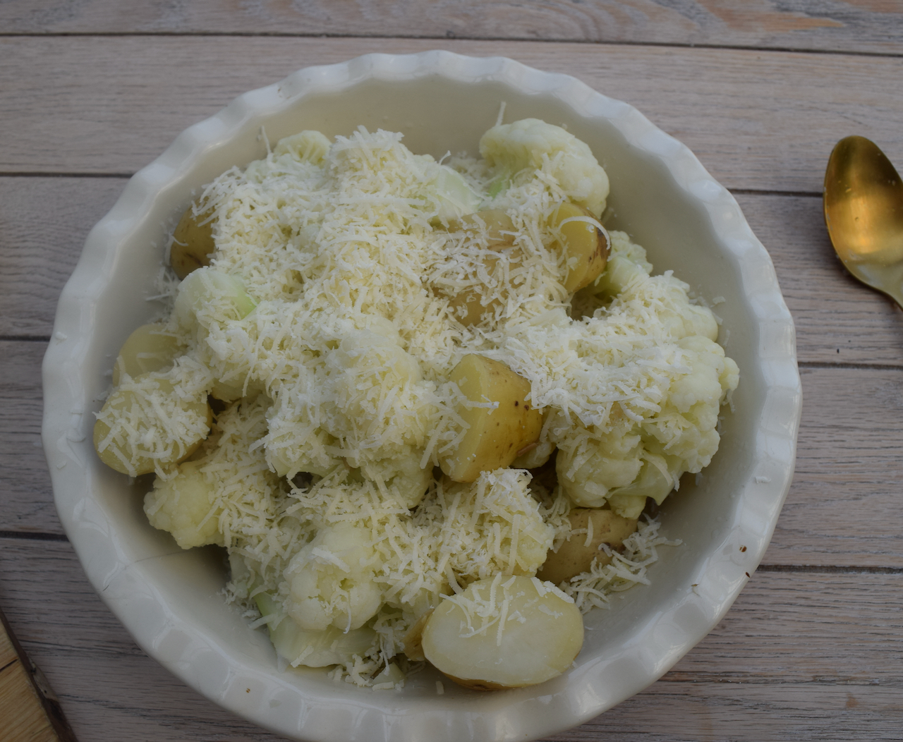 Smoked Haddock Cauliflower and Parmesan Gratin by Lucy Loves food blog