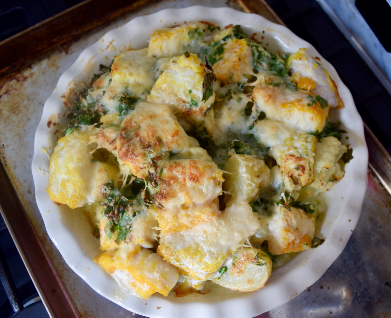 Smoked Haddock Cauliflower and Parmesan Gratin by Lucy Loves food blog