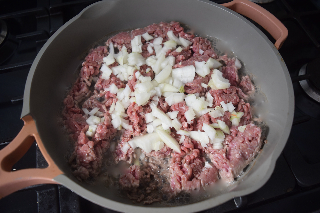 Spiced Beef Taco Salad recipe from Lucy Loves Food Blog