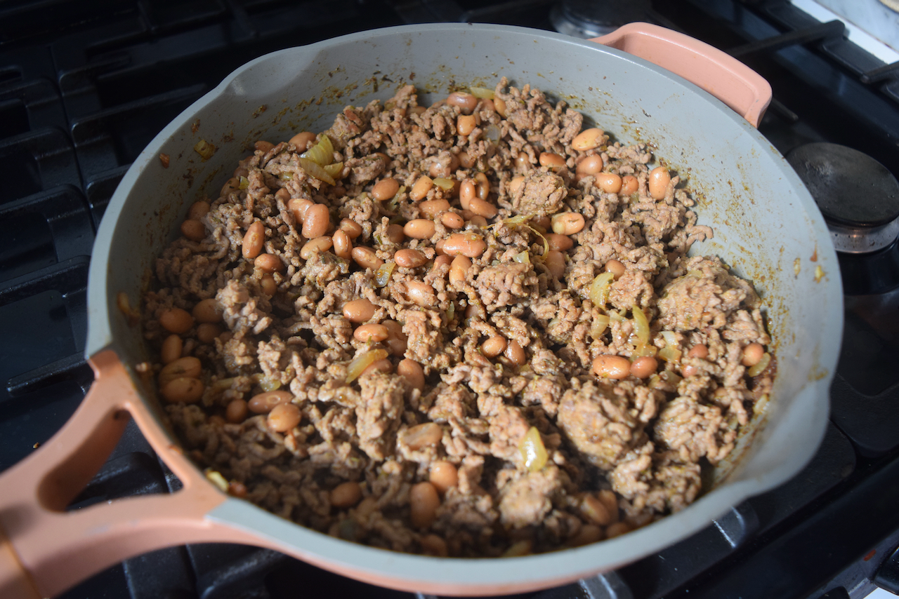 Spiced Beef Taco Salad recipe from Lucy Loves Food Blog