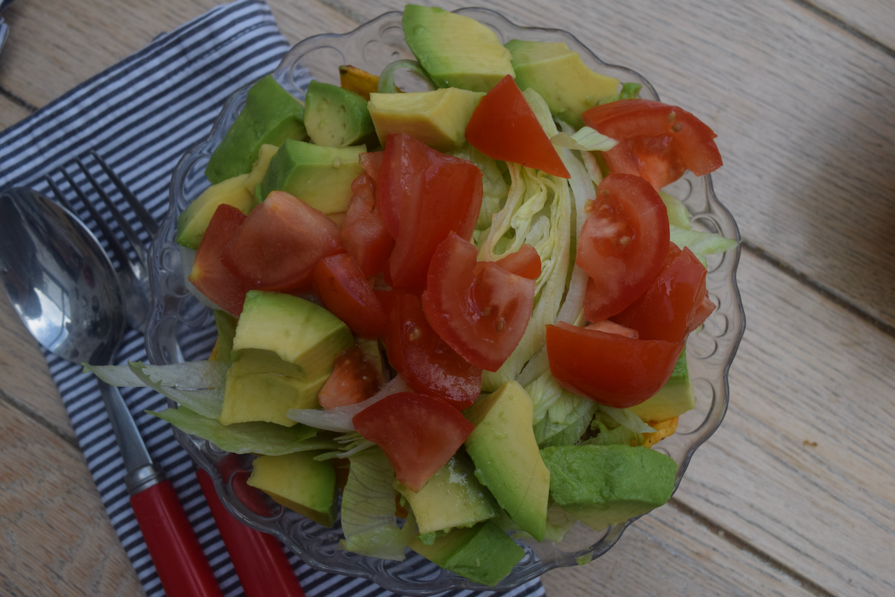 Spiced Beef Taco Salad recipe from Lucy Loves Food Blog