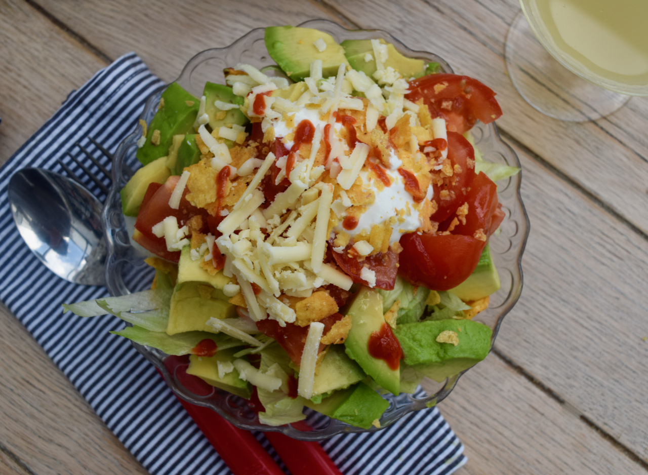 Spiced Beef Taco Salad recipe from Lucy Loves Food Blog