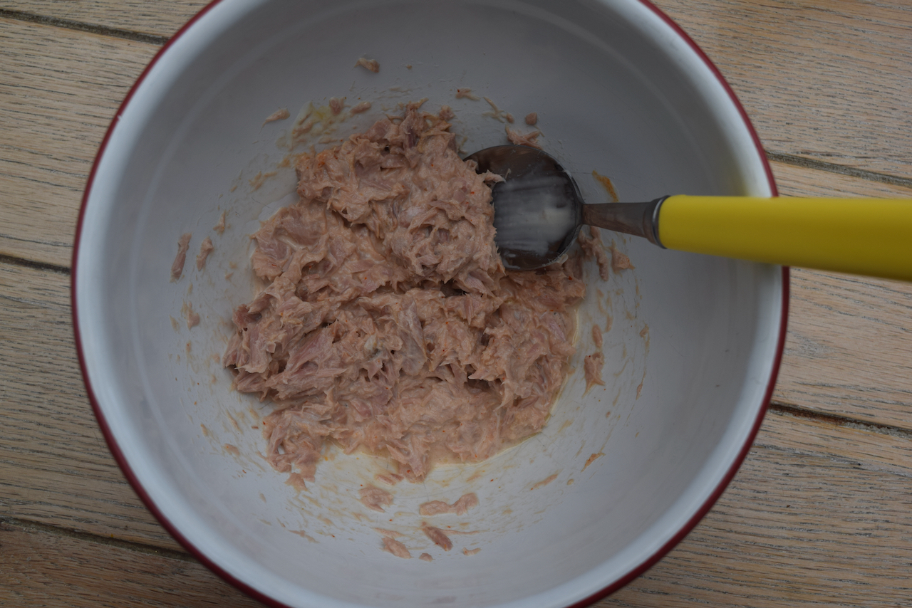 Tuna with Crispy Rice Bowl recipe from Lucy Loves Food Blog