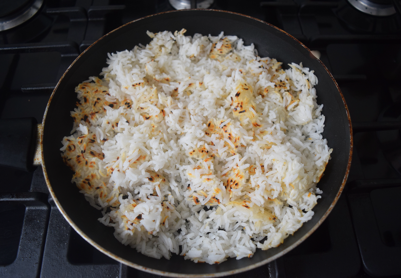 Tuna with Crispy Rice Bowl recipe from Lucy Loves Food Blog