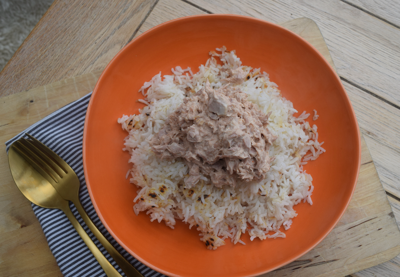 Tuna with Crispy Rice Bowl recipe from Lucy Loves Food Blog