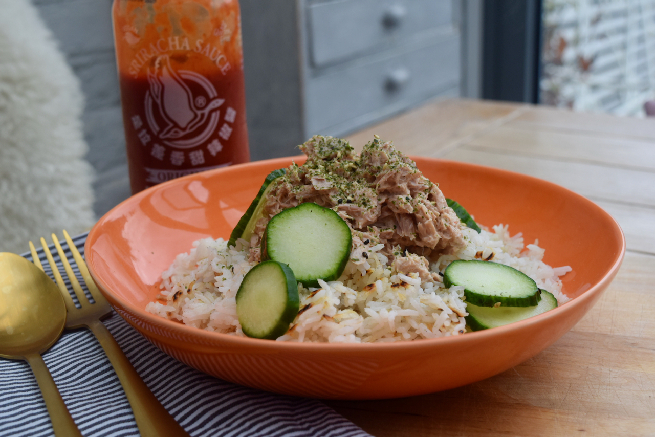 Tuna with Crispy Rice Bowl recipe from Lucy Loves Food Blog