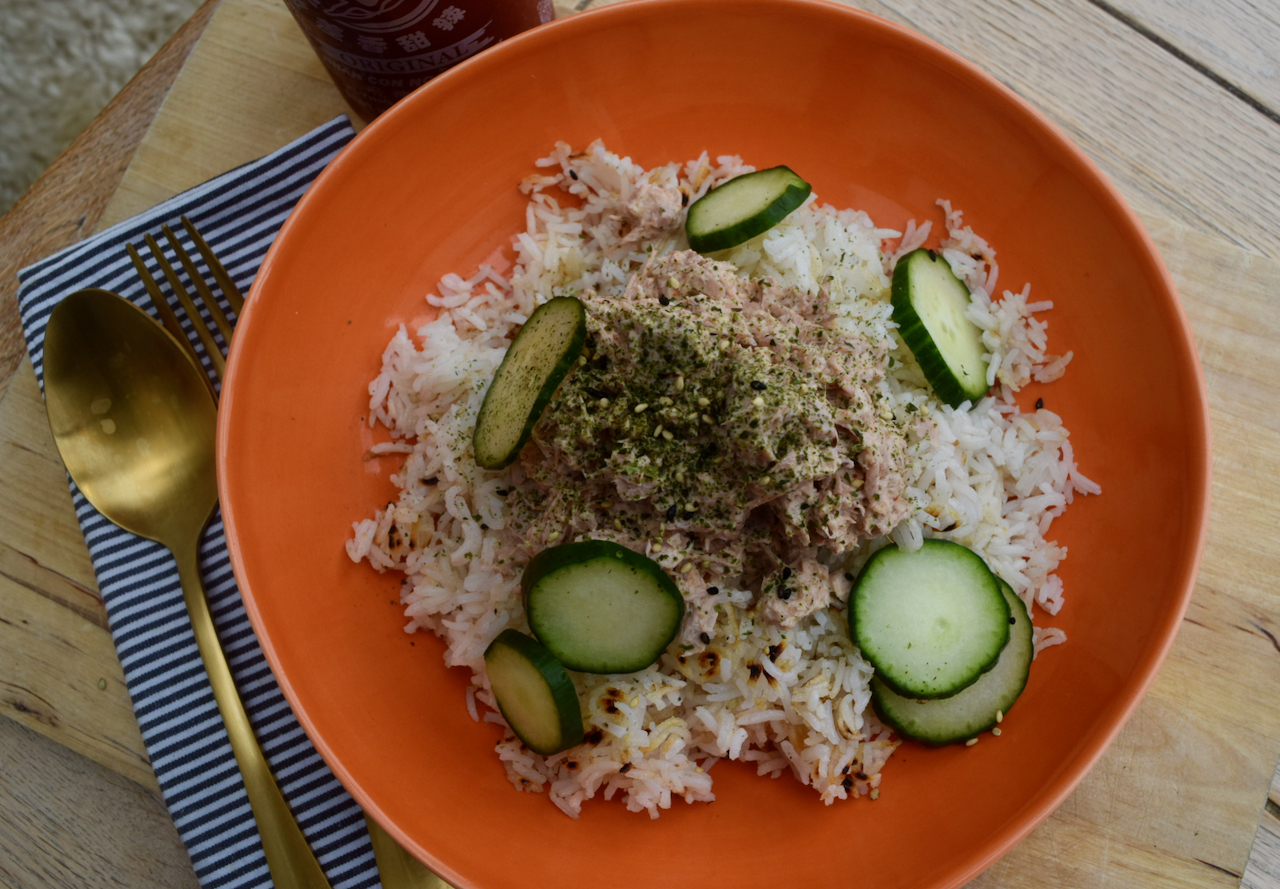 Tuna with Crispy Rice Bowl recipe from Lucy Loves Food Blog