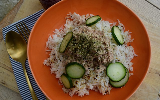 Tuna with Crispy Rice Bowl