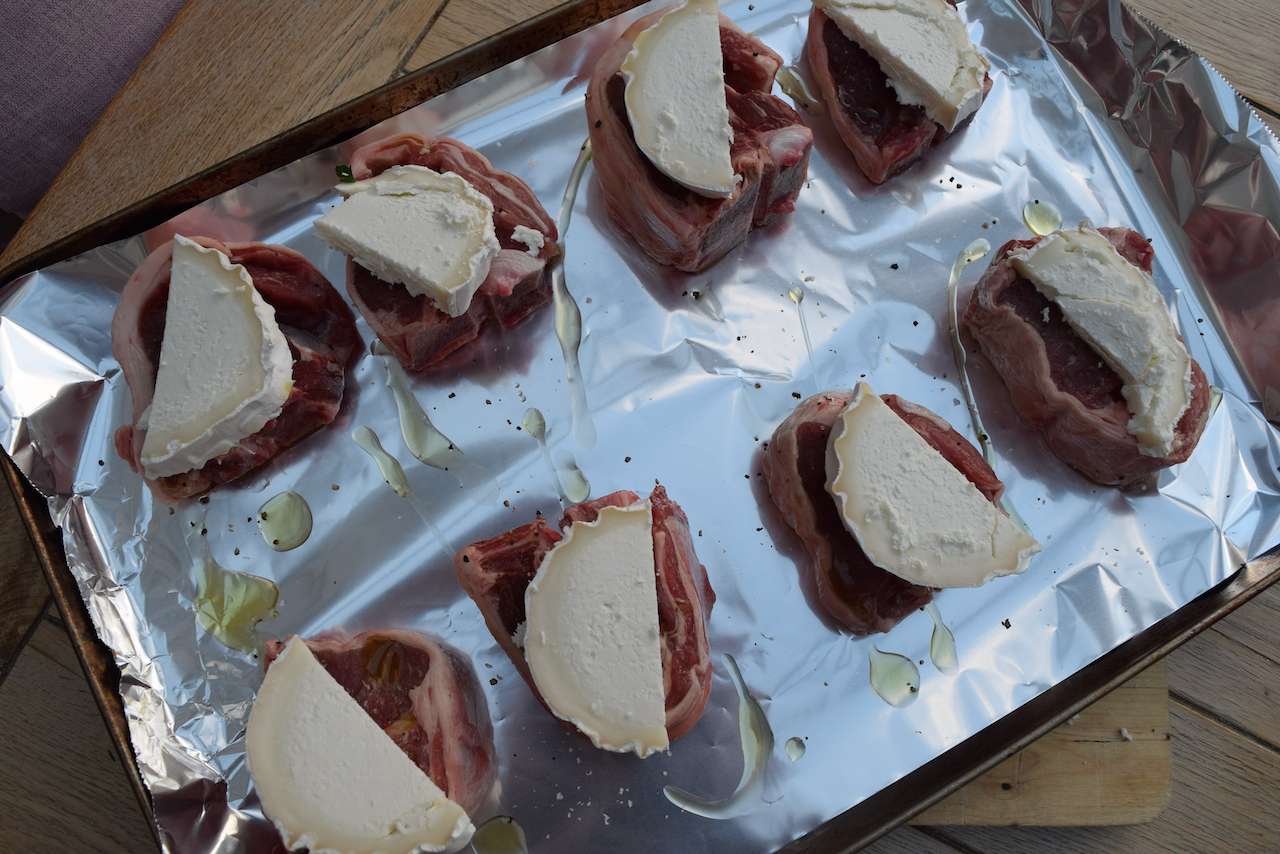 Lamb Chops with Goats Cheese and Herb Crumb from Lucy Loves 