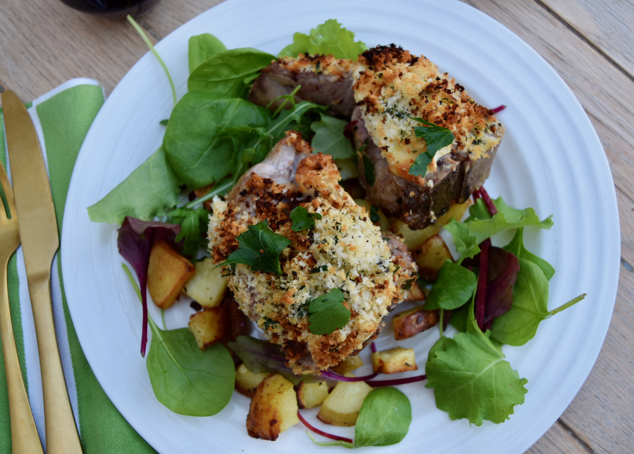 Lamb Chops with Goats Cheese and Herb Crumb from Lucy Loves 