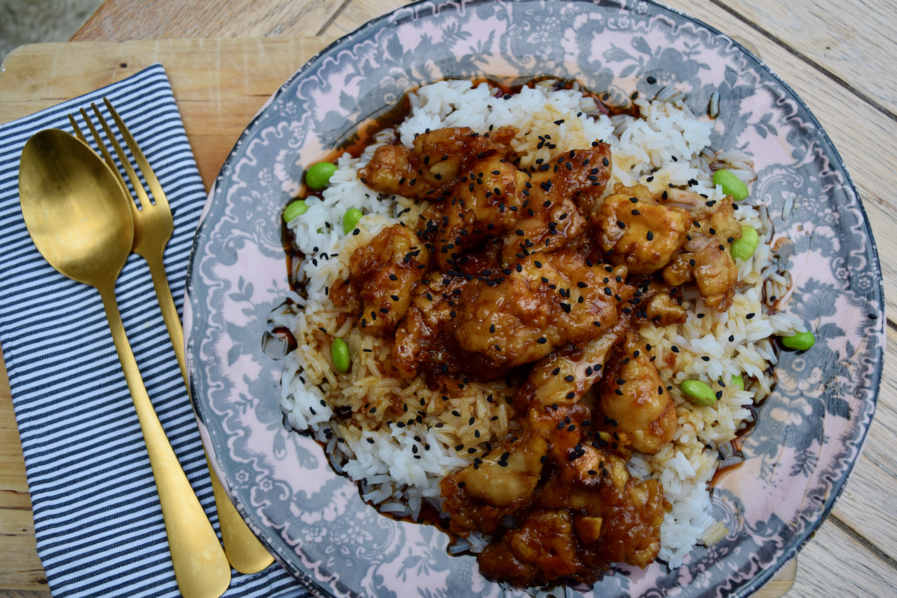 Sticky Marmite Chicken recipe from Lucy Loves Food Blog