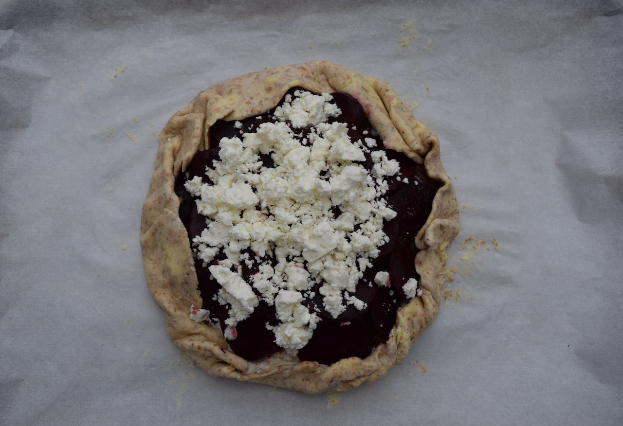 Beetroot and Feta Galette recipe from Lucy Loves Food Blog