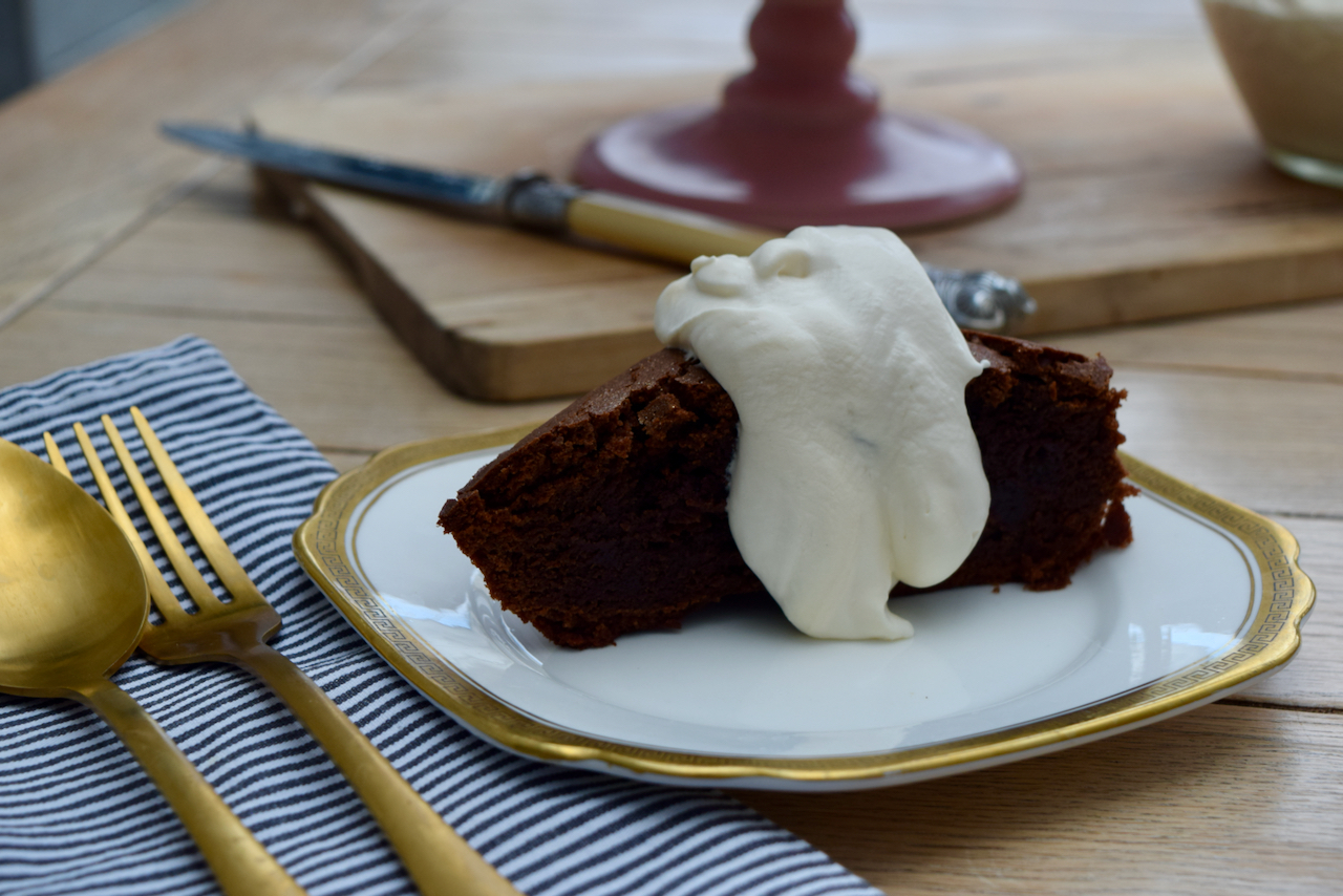 Baileys Brownie Cake with Baileys Cream from Lucy Loves Blog