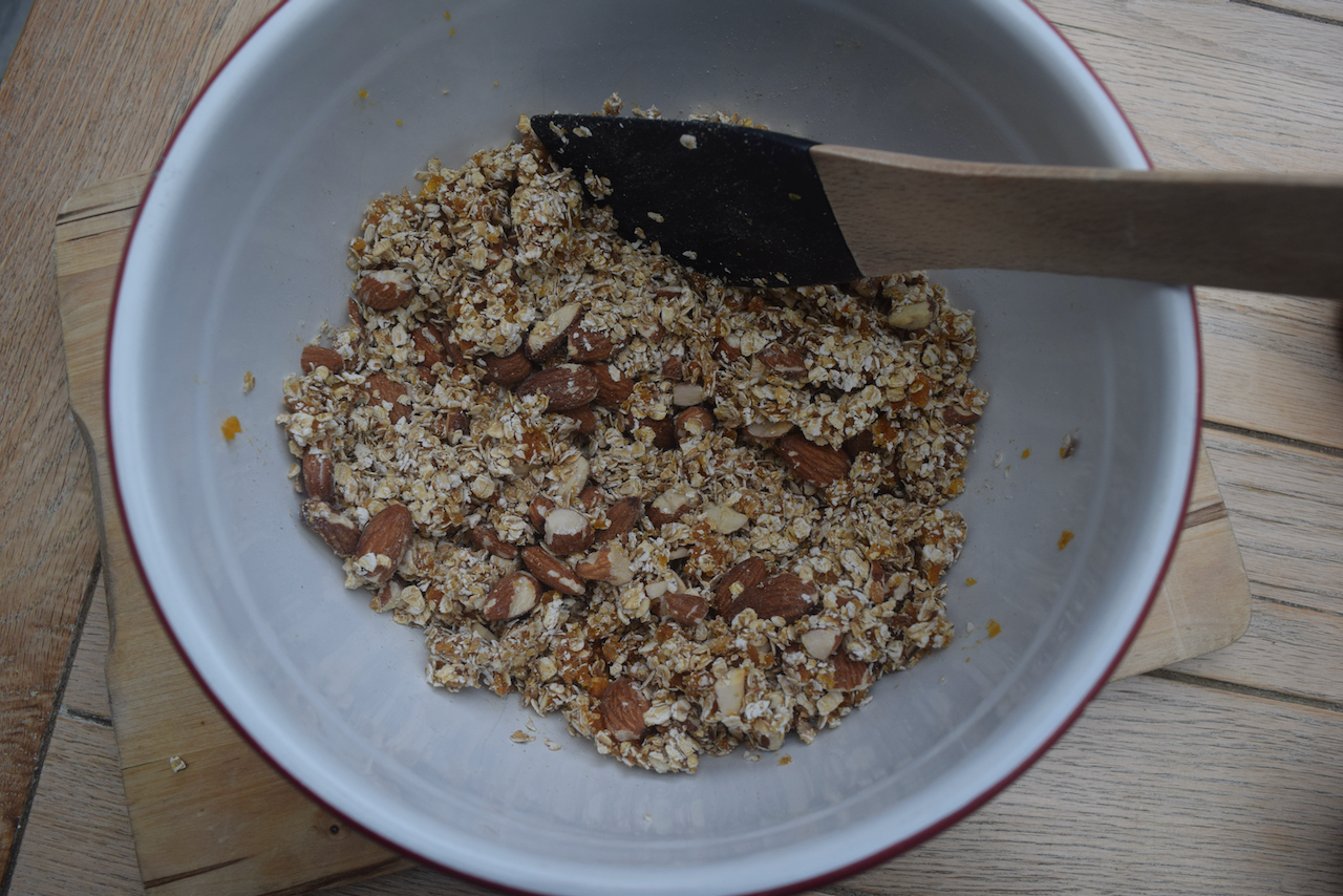 Oat and Almond Breakfast Bars recipe from Lucy Loves Food Blog