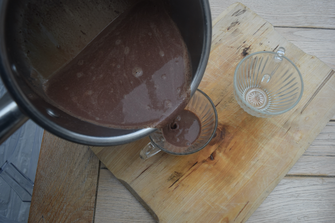Lavender Hot Chocolate recipe from Lucy Loves Food Blog