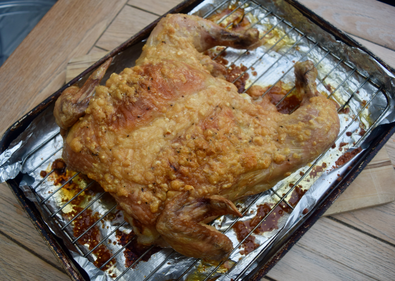 Parmesan Roast Chicken recipe from Lucy Loves Food Blog
