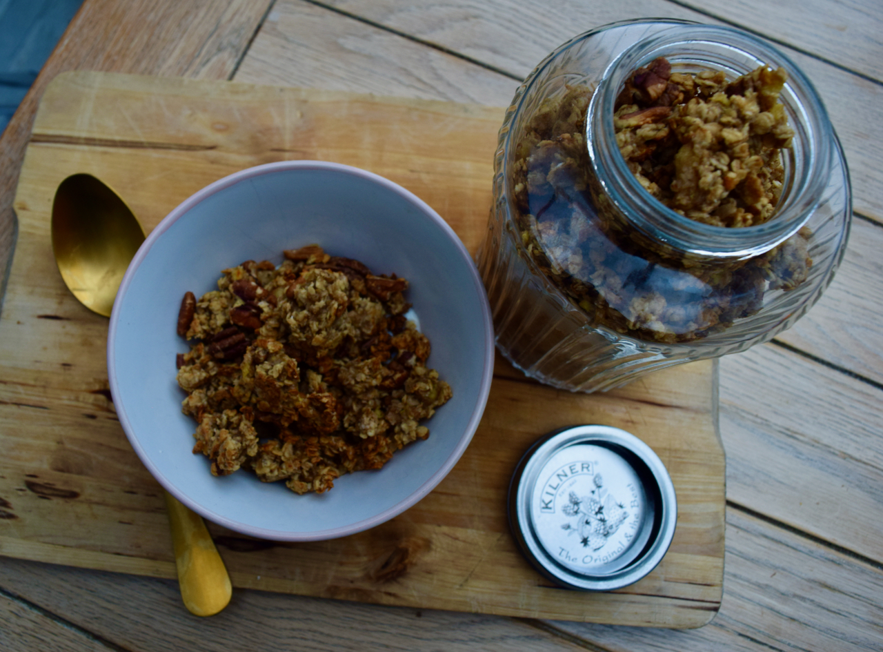 Banana Bread Granola recipe from Lucy Loves Food Blog