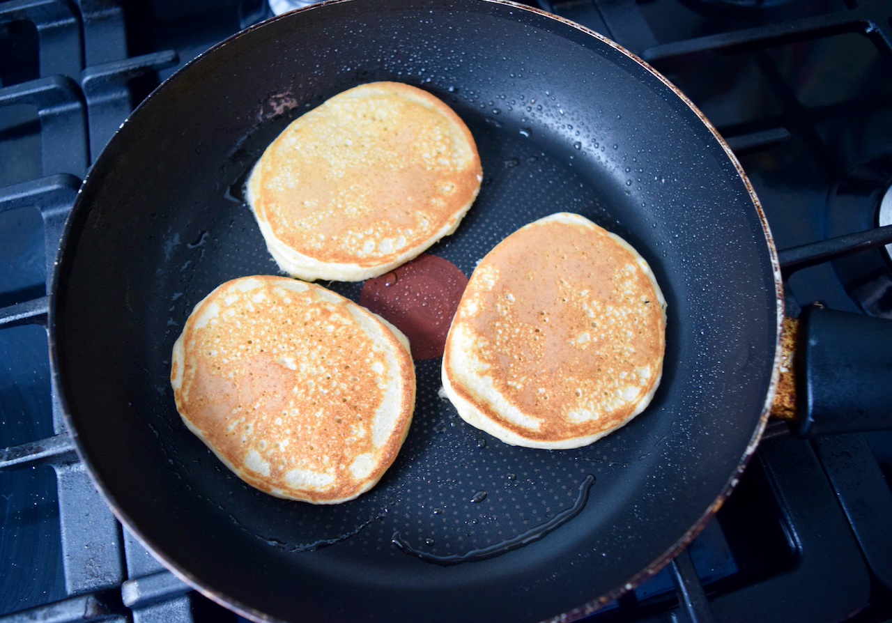 Cottage Cheese Pancakes recipe from Lucy Loves Food Blog
