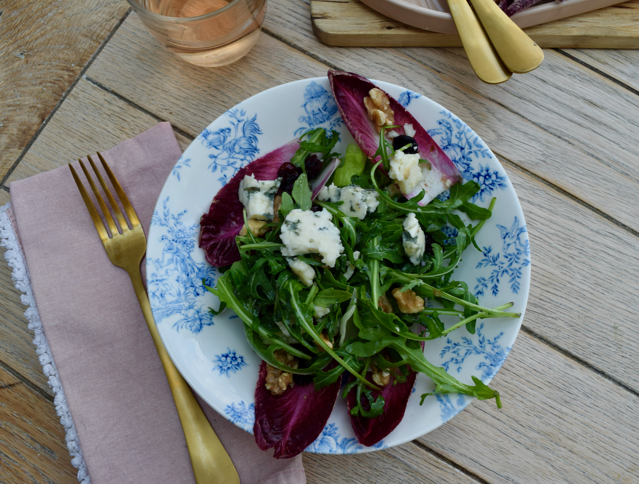 Roquefort, Walnut and Chicory Salad from Lucy Loves Food Blog