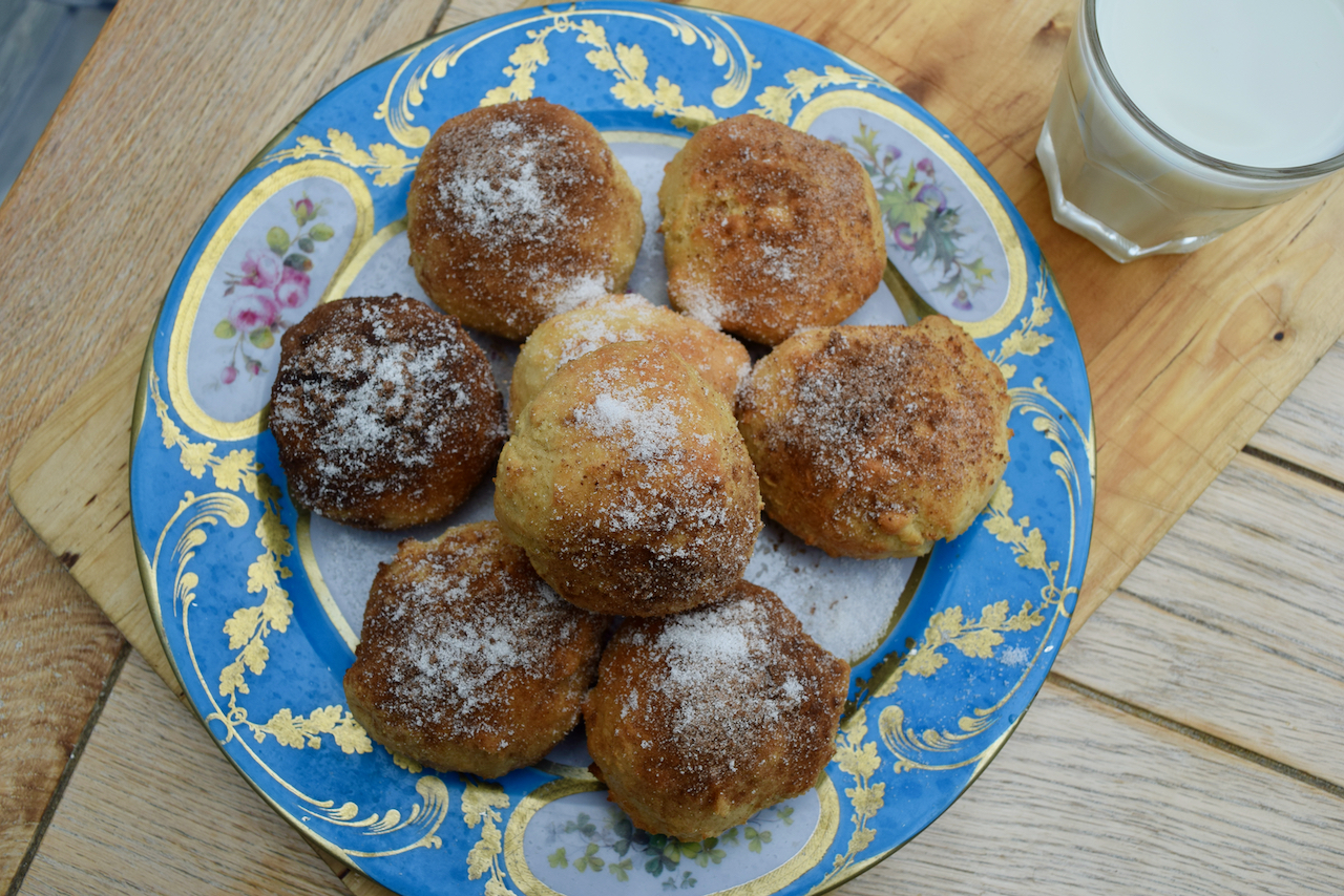 Air Fryer Doughnuts recipe from Lucy Loves Food Blog