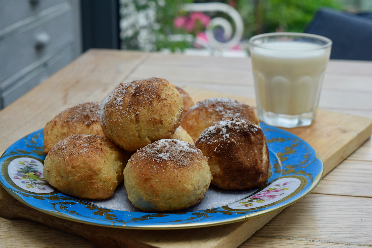 Air Fryer Doughnuts recipe from Lucy Loves Food Blog