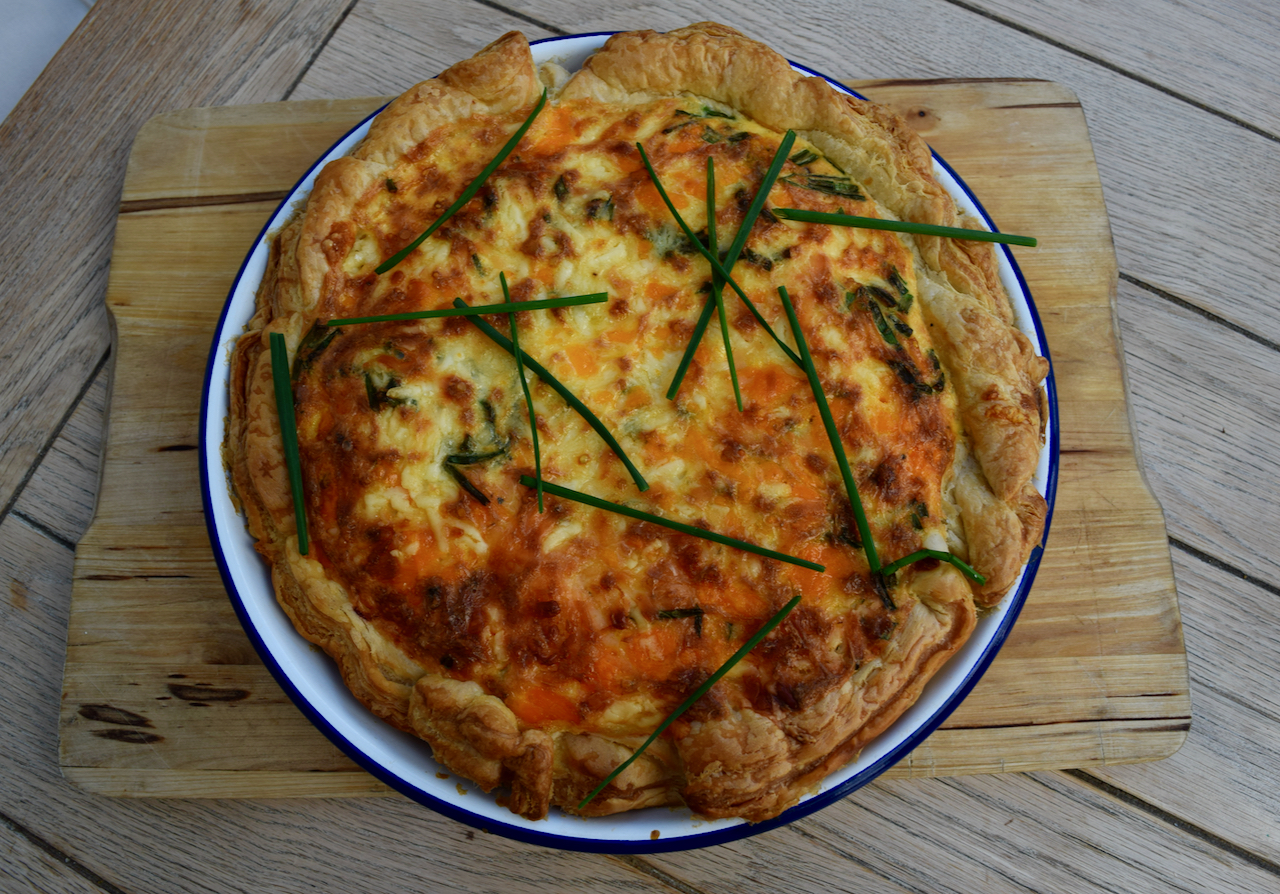 Puff Pastry Cheese and Tomato Quiche from Lucy Loves Food Blog
