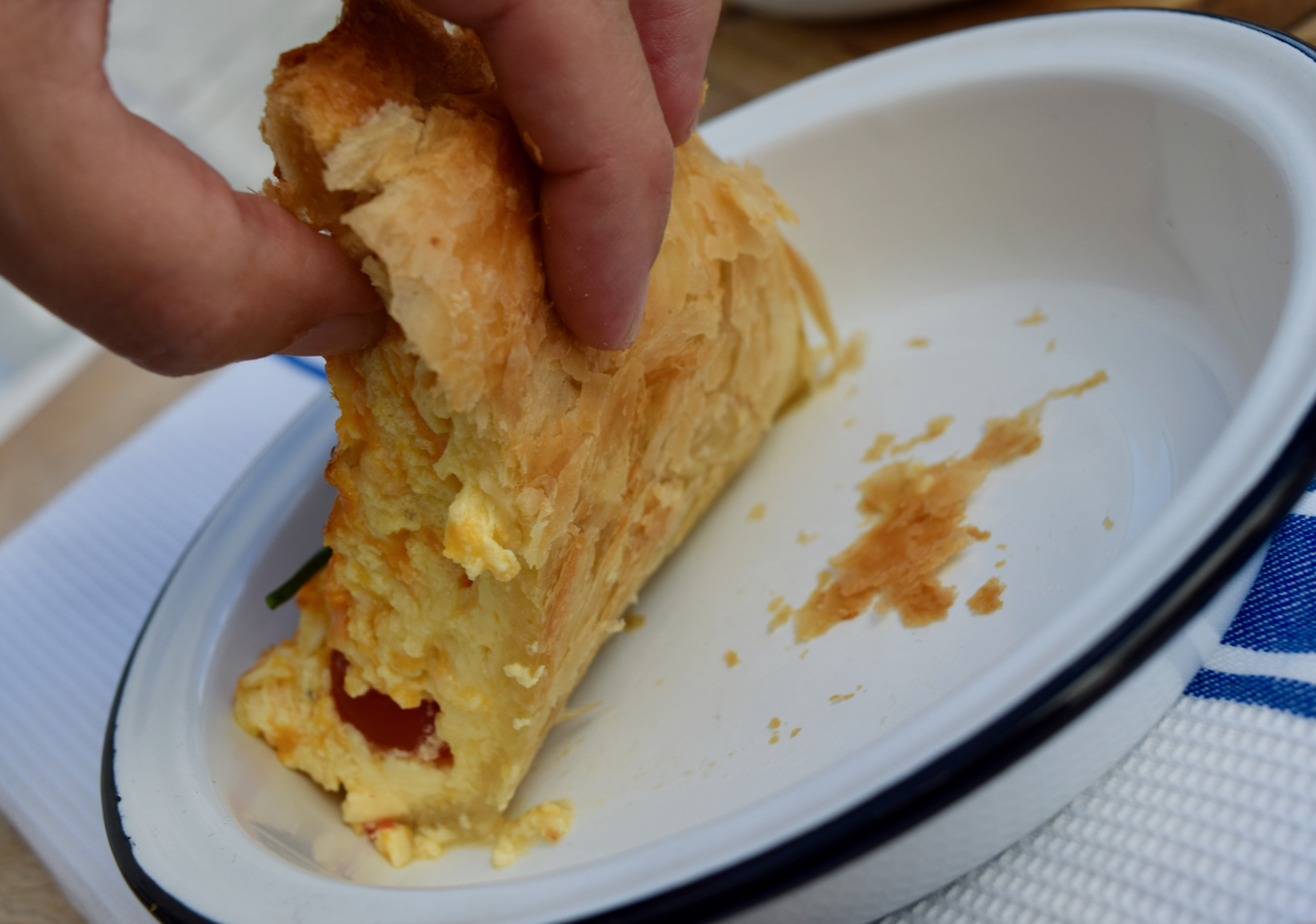 Puff Pastry Cheese and Tomato Quiche from Lucy Loves Food Blog