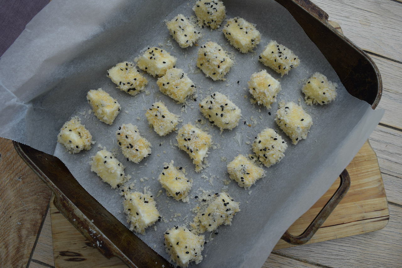 Oven Baked Halloumi with Hot Honey from Lucy Loves Food Blog