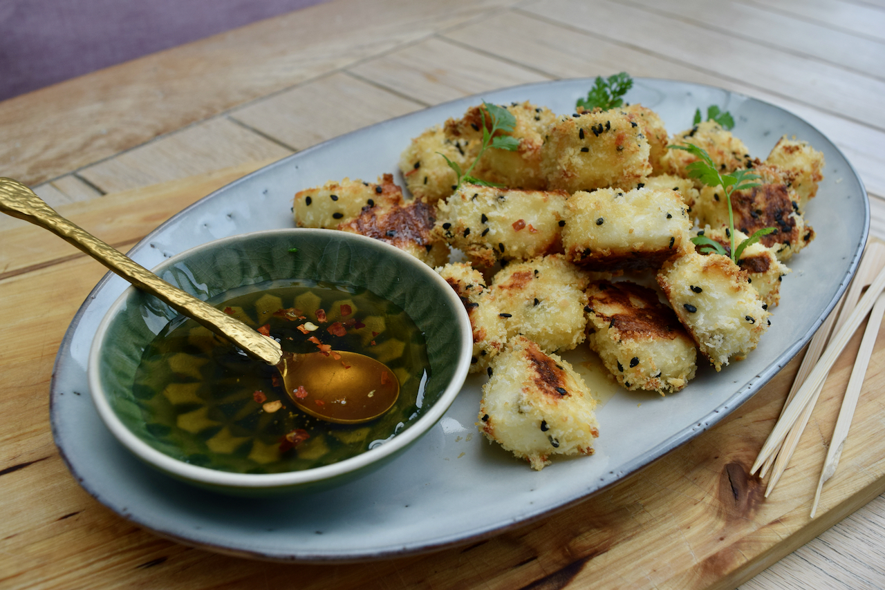 Oven Baked Halloumi with Hot Honey from Lucy Loves Food Blog