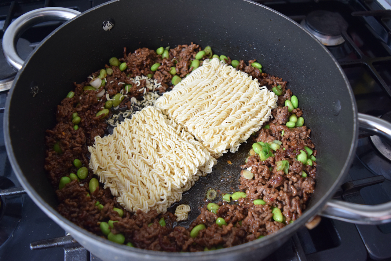 Minced Beef Ramen recipe from Lucy Loves Food Blog