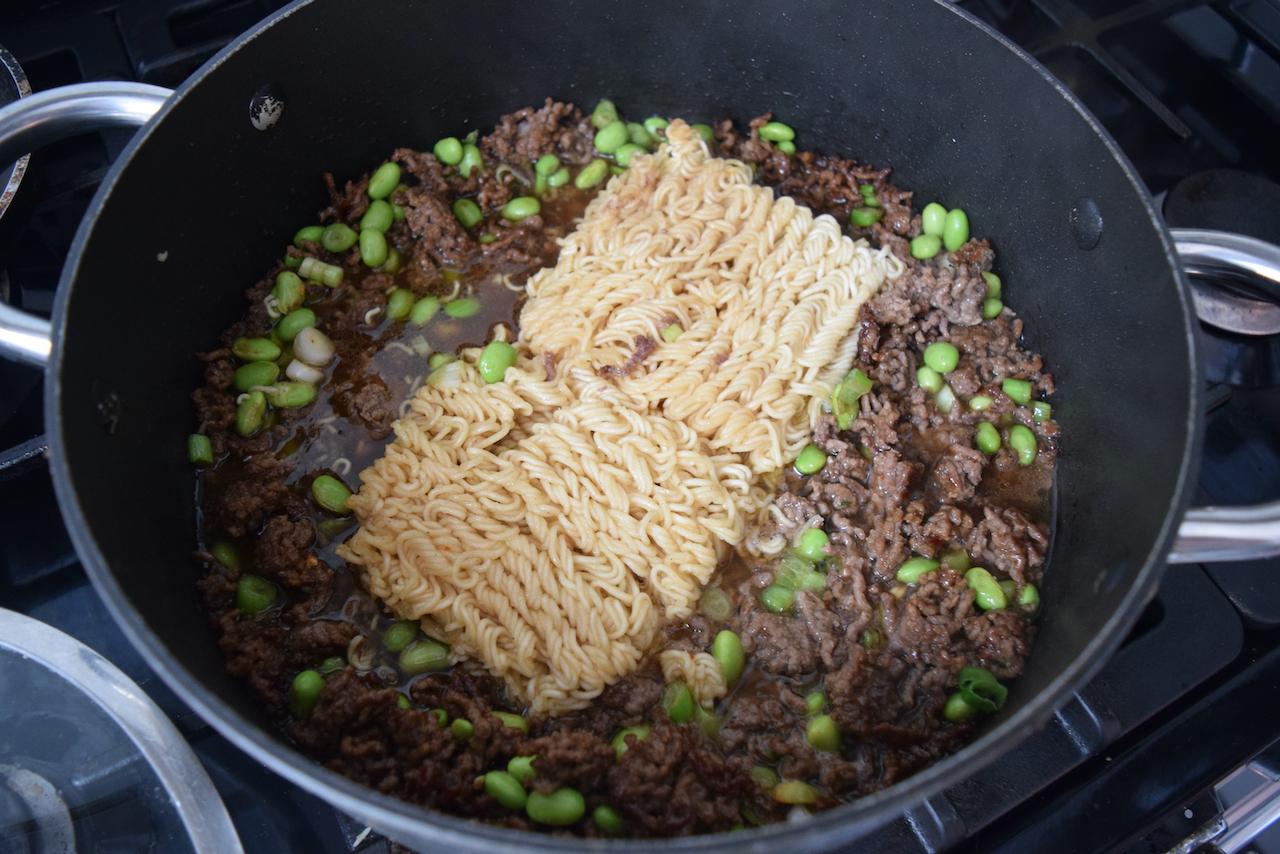 Minced Beef Ramen recipe from Lucy Loves Food Blog