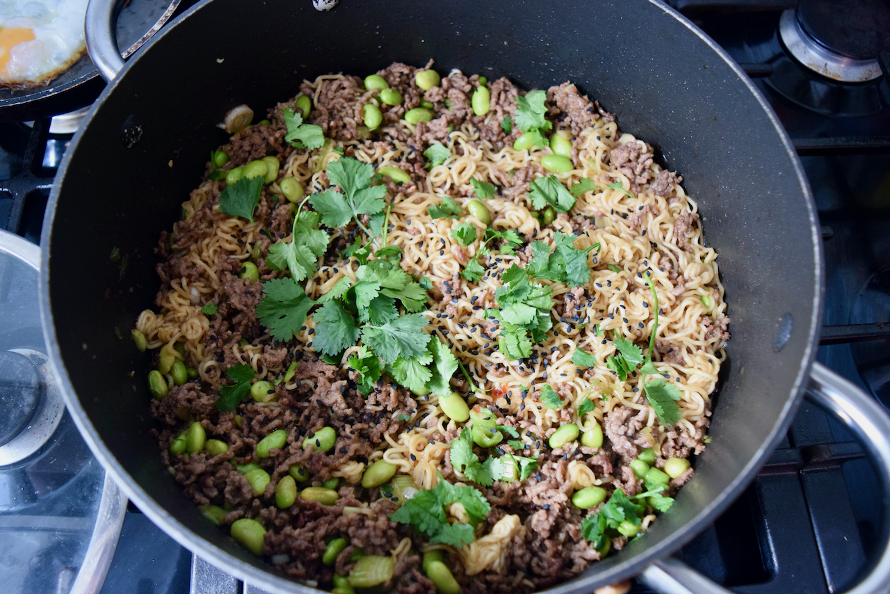 Minced Beef Ramen recipe from Lucy Loves Food Blog