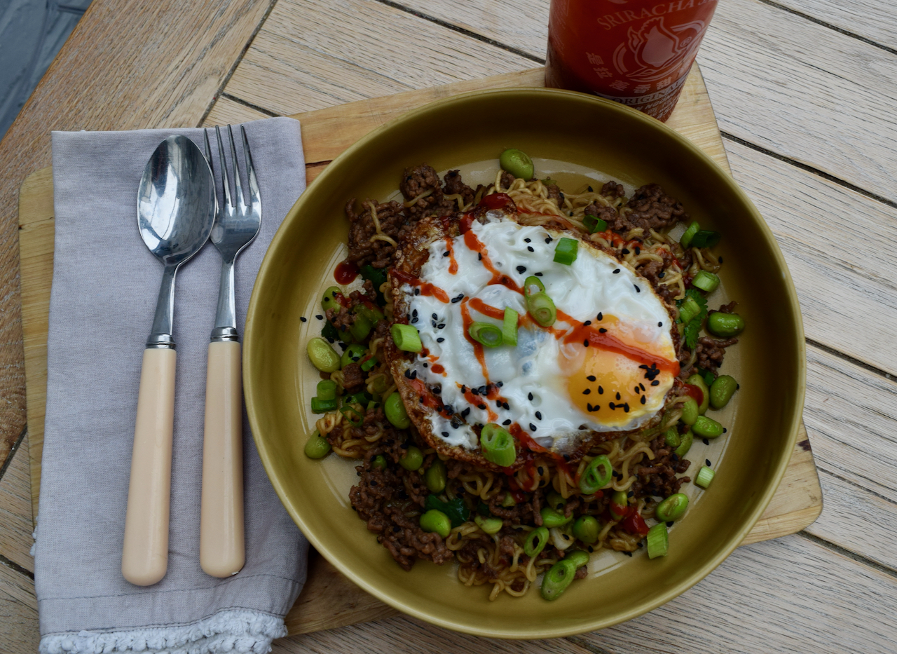 Minced Beef Ramen recipe from Lucy Loves Food Blog