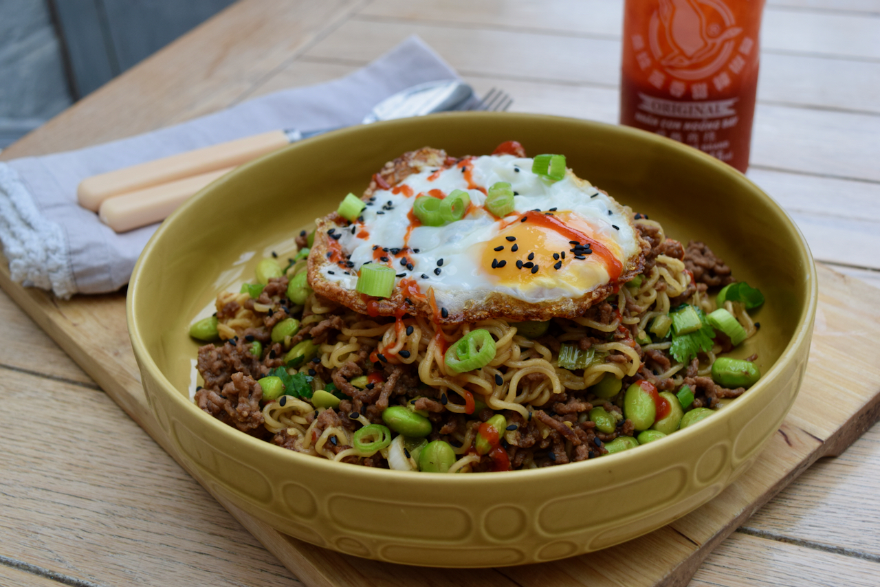 Minced Beef Ramen recipe from Lucy Loves Food Blog