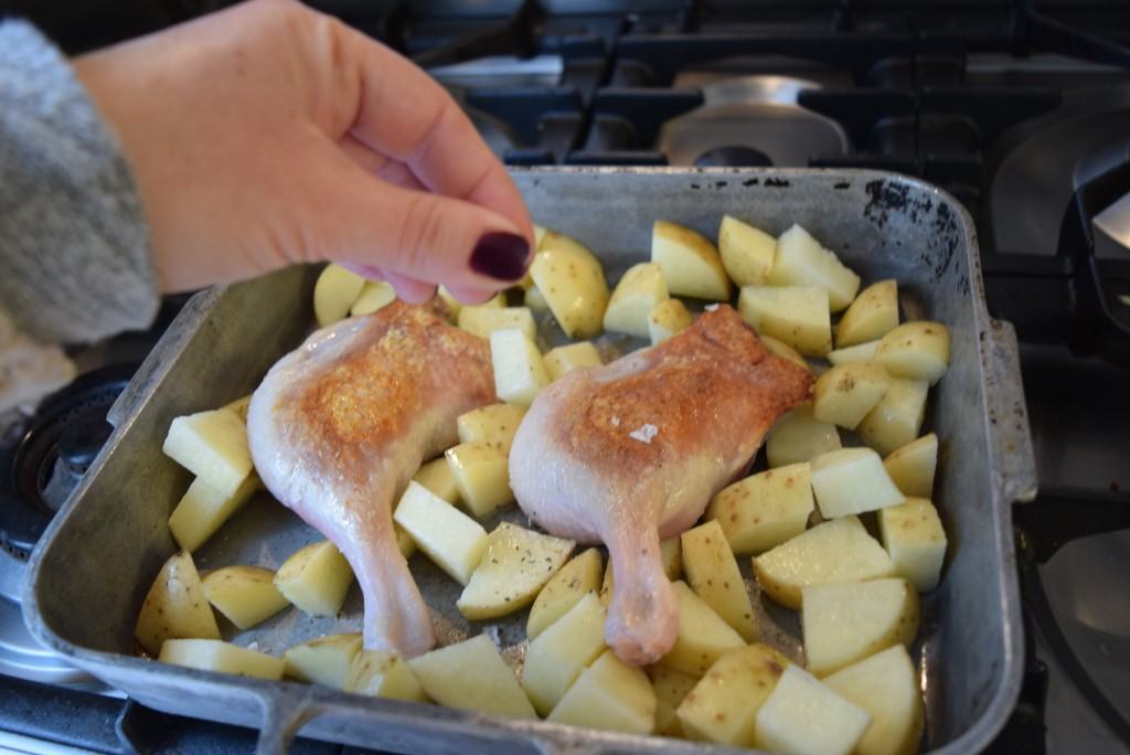 Roasted-duck-potatoes-thyme-lucyloves-foodblog